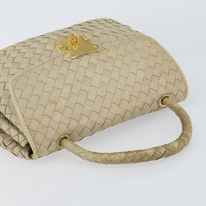 Bottega Veneta Intrecciato Handbag Leather, BEIGE, LEATHER, Handbag