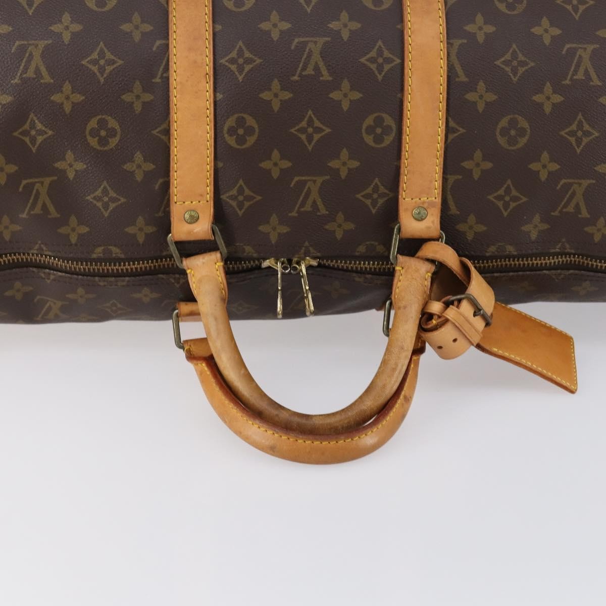Louis Vuitton Keepall Bag Monogram Canvas, BROWN, CANVAS, Travel bag