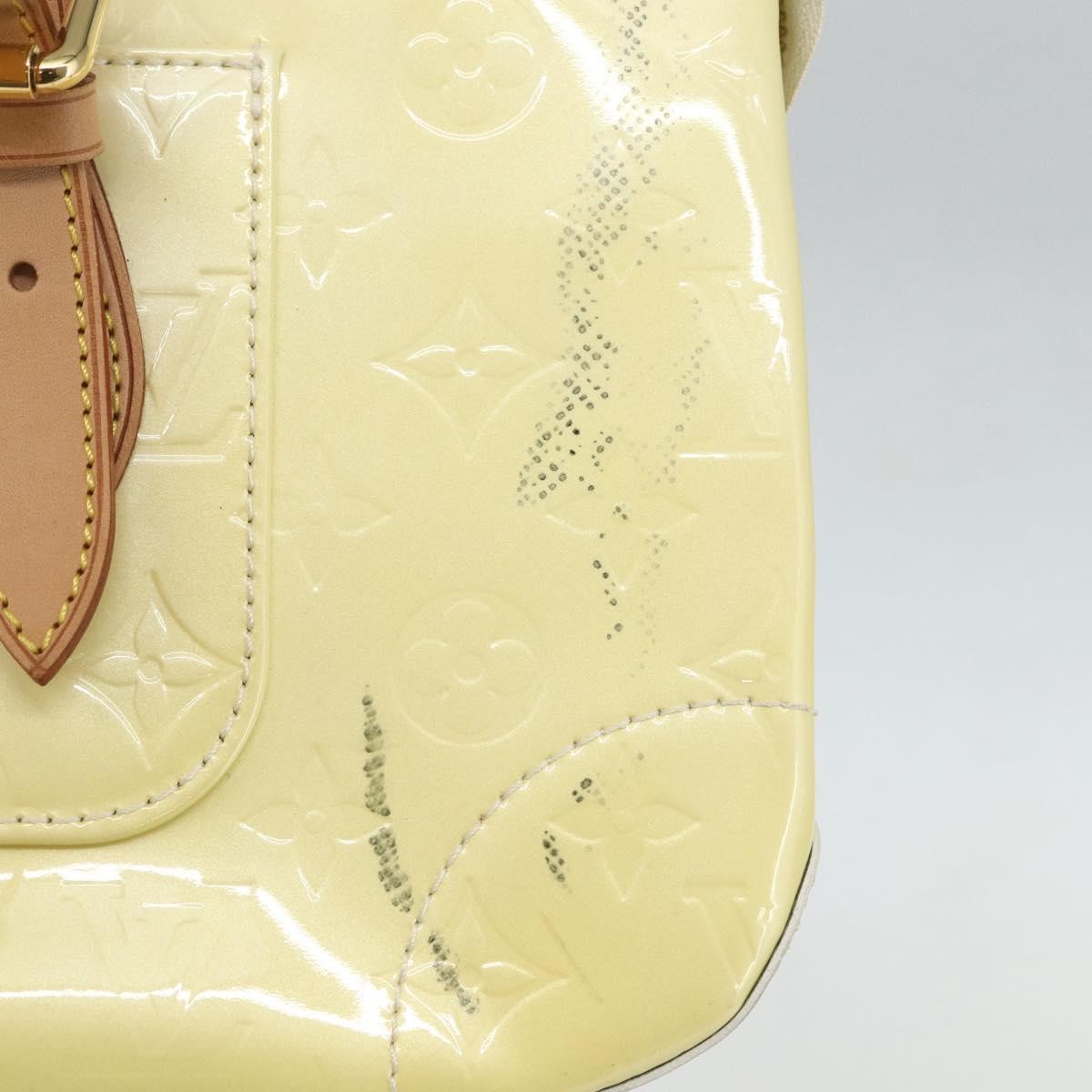 Louis Vuitton Rosewood Avenue Handbag Monogram Vernis, YELLOW, PATENT_LEATHER, Handbag