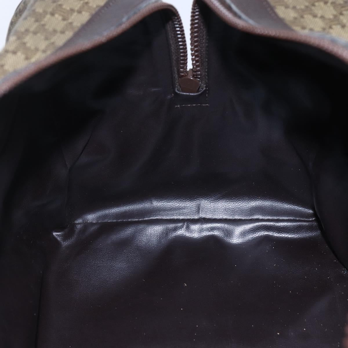 Celine Vintage Duffle Bag Macadam Coated Canvas, BEIGE, CANVAS, Handbag