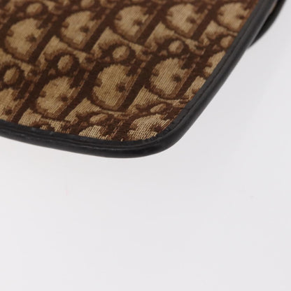 Christian Dior Vintage Trotter Shoulder Bag Canvas, BROWN, CANVAS, Shoulder bag