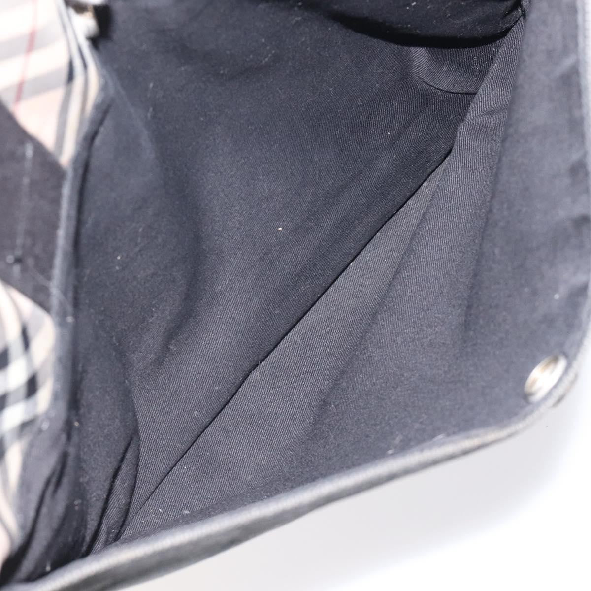 Burberry Nova Check Tote canvas check pattern, BLACK, CANVAS, Tote bag