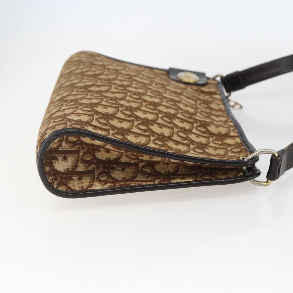 Christian Dior Vintage CD trotter Shoulder bag Canvas, BEIGE, CANVAS, Shoulder bag