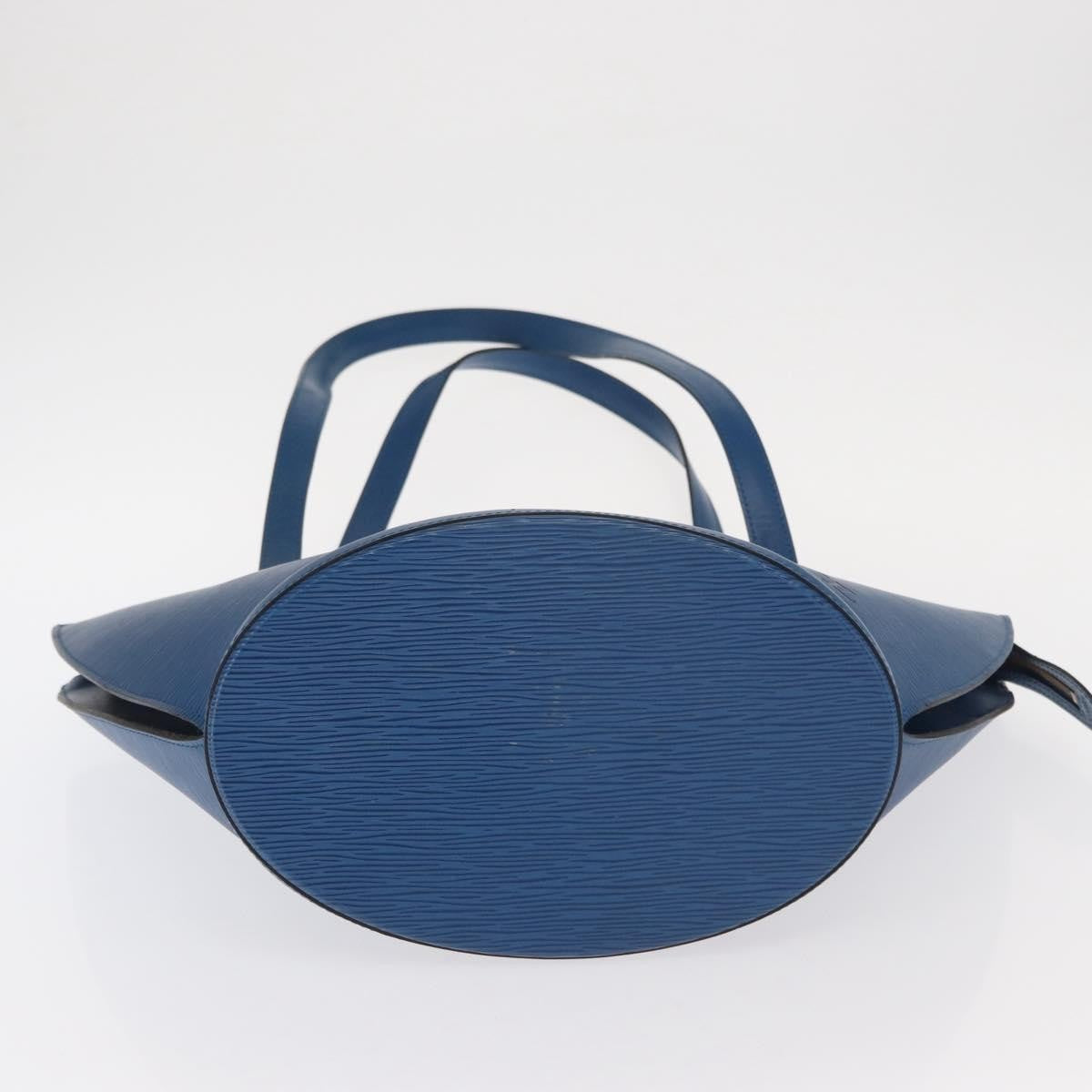 Louis Vuitton Saint Jacques Handbag Epi Leather, BLUE, LEATHER, Shoulder bag