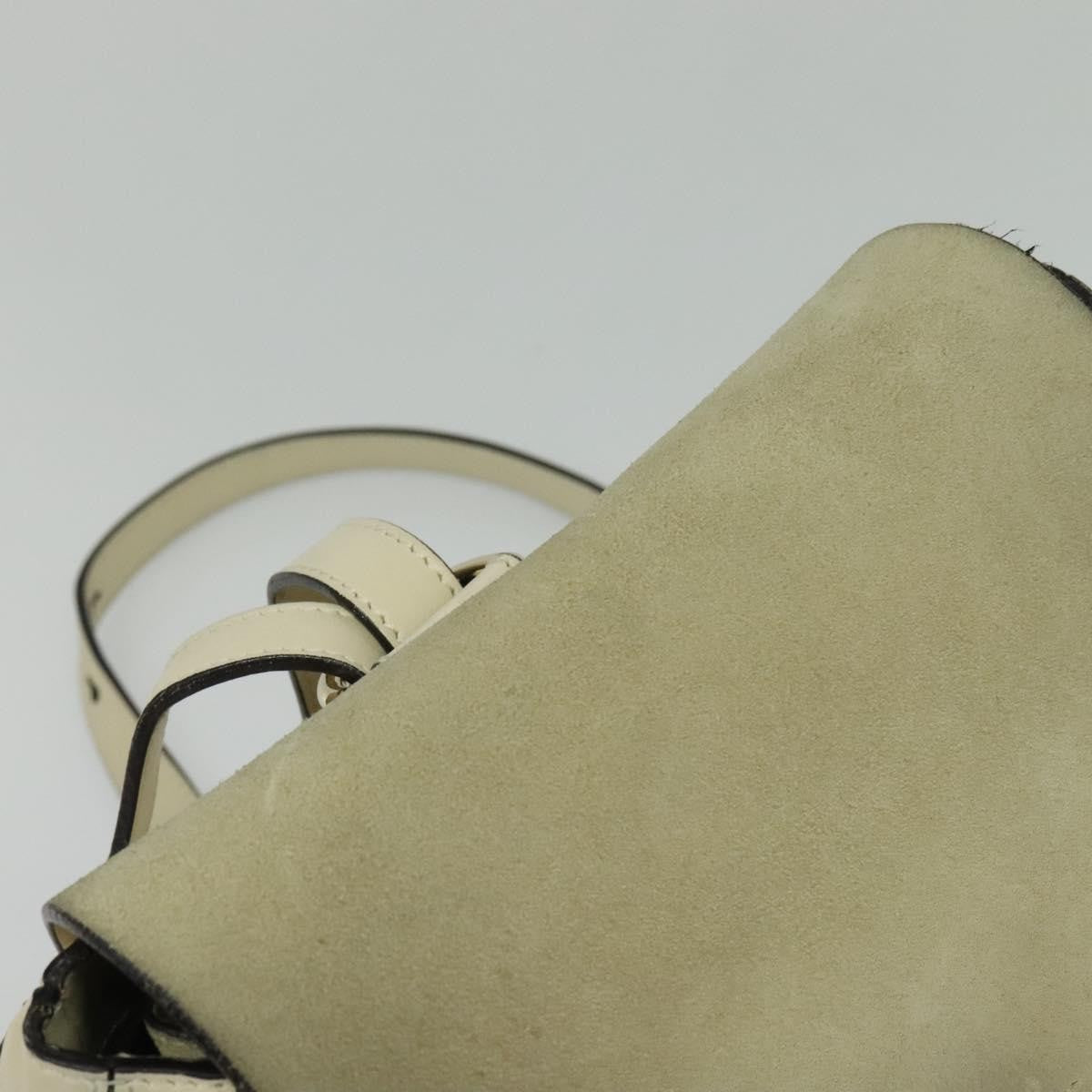 Chloe Faye Backpack Leather and Suede, BEIGE, SUEDE, Backpack