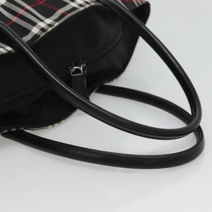 Burberry Nova Check Tote Nylon, BLACK, NYLON, Tote bag