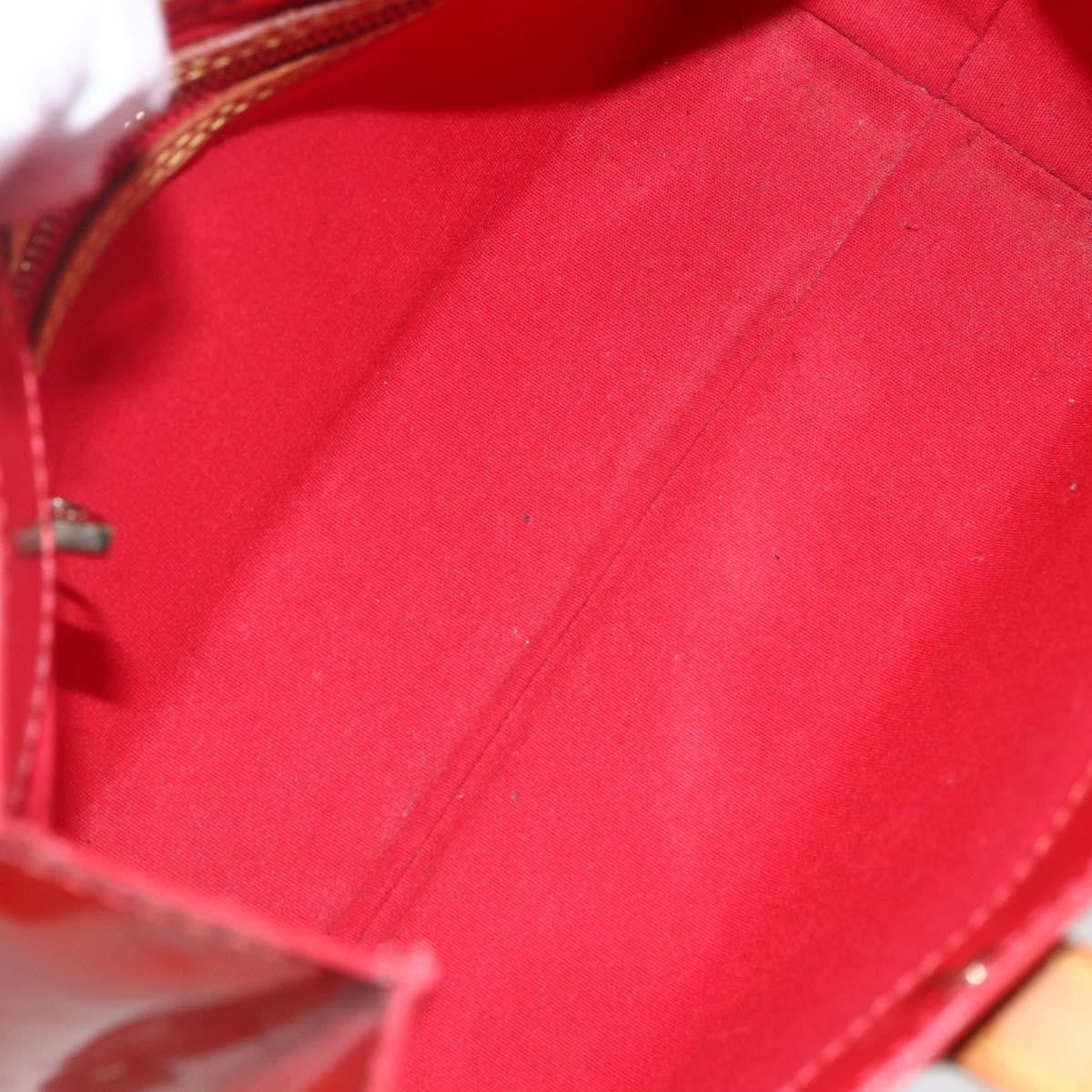 Louis Vuitton Reade Handbag Monogram Vernis, RED, PATENT_LEATHER, Handbag