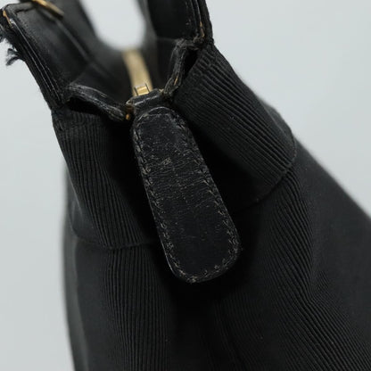 Salvatore Ferragamo Vala Handbag Canvas, BLACK, CANVAS, Handbag