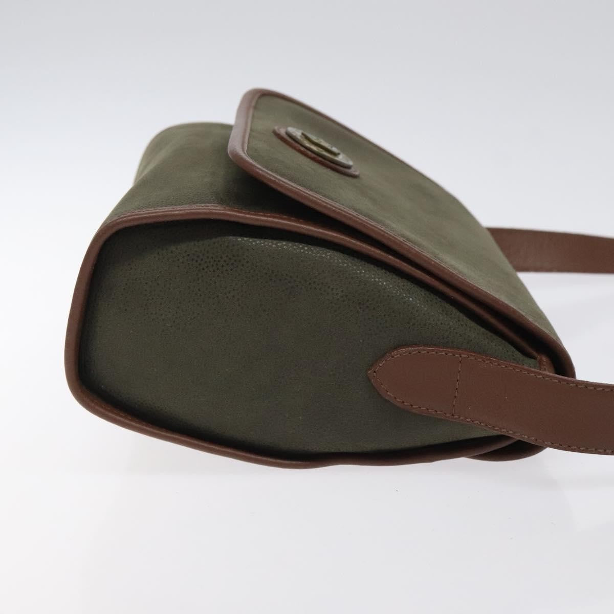 Burberry Vintage Shoulder Bag Suede, KHAKI, SUEDE, Shoulder bag