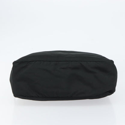 Prada Vintage Zip Handbag Tessuto, BLACK, NYLON, Handbag