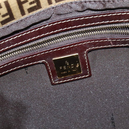 Fendi Mamma Baguette Zucca canvas, BROWN, CANVAS, Handbag