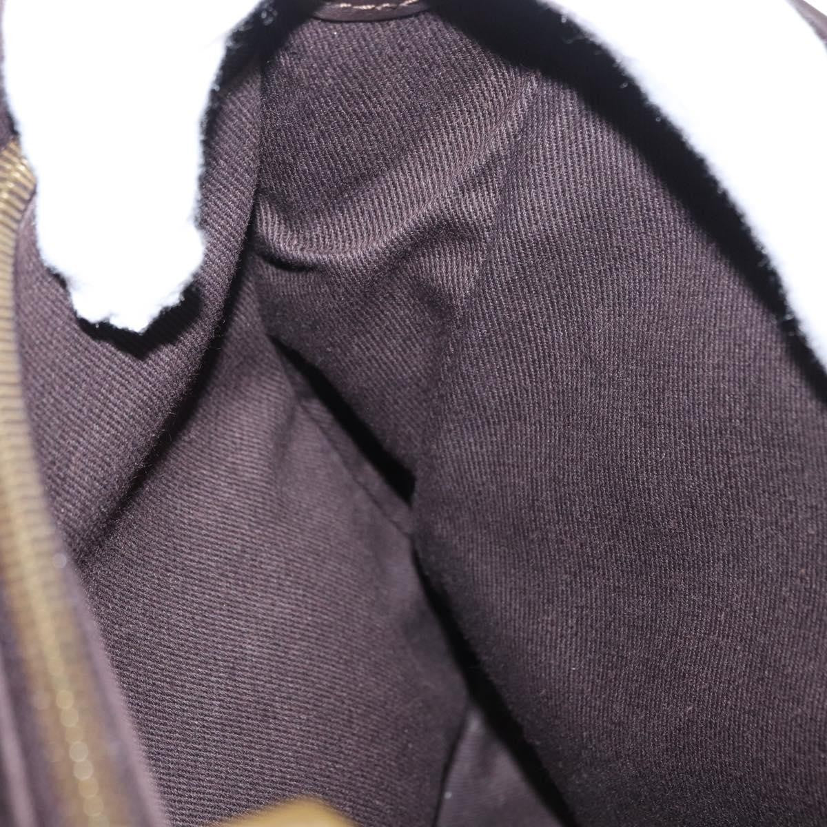 Celine Vintage Macadam Handbag Canvas, BEIGE, CANVAS, Handbag