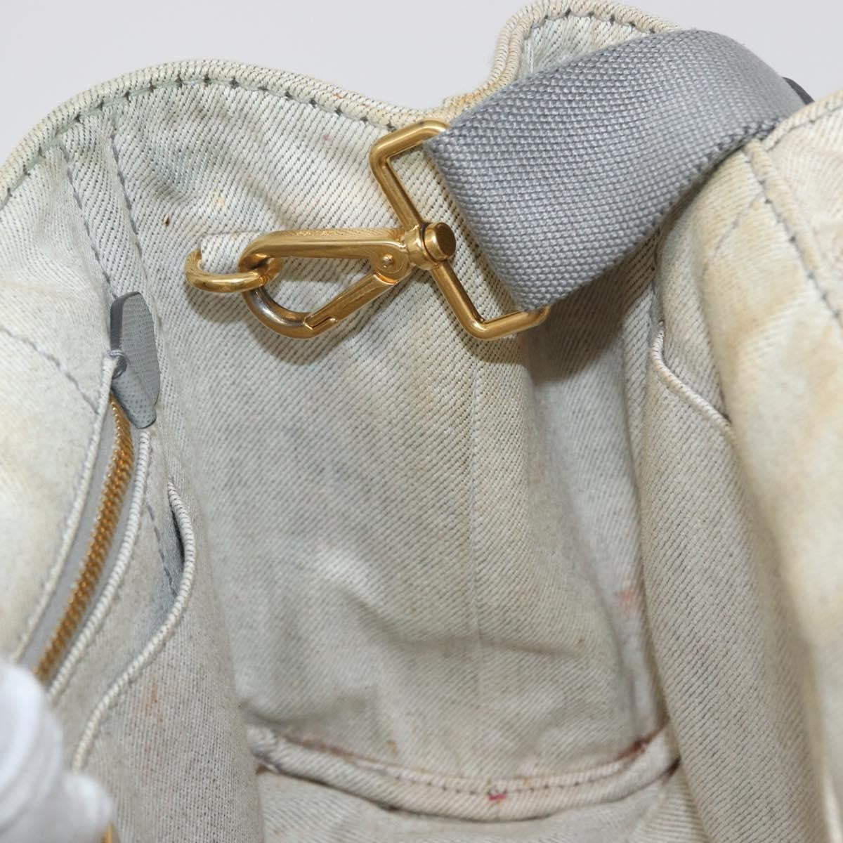 Prada Canapa Convertible Tote Canvas, GRAY, CANVAS, Tote bag