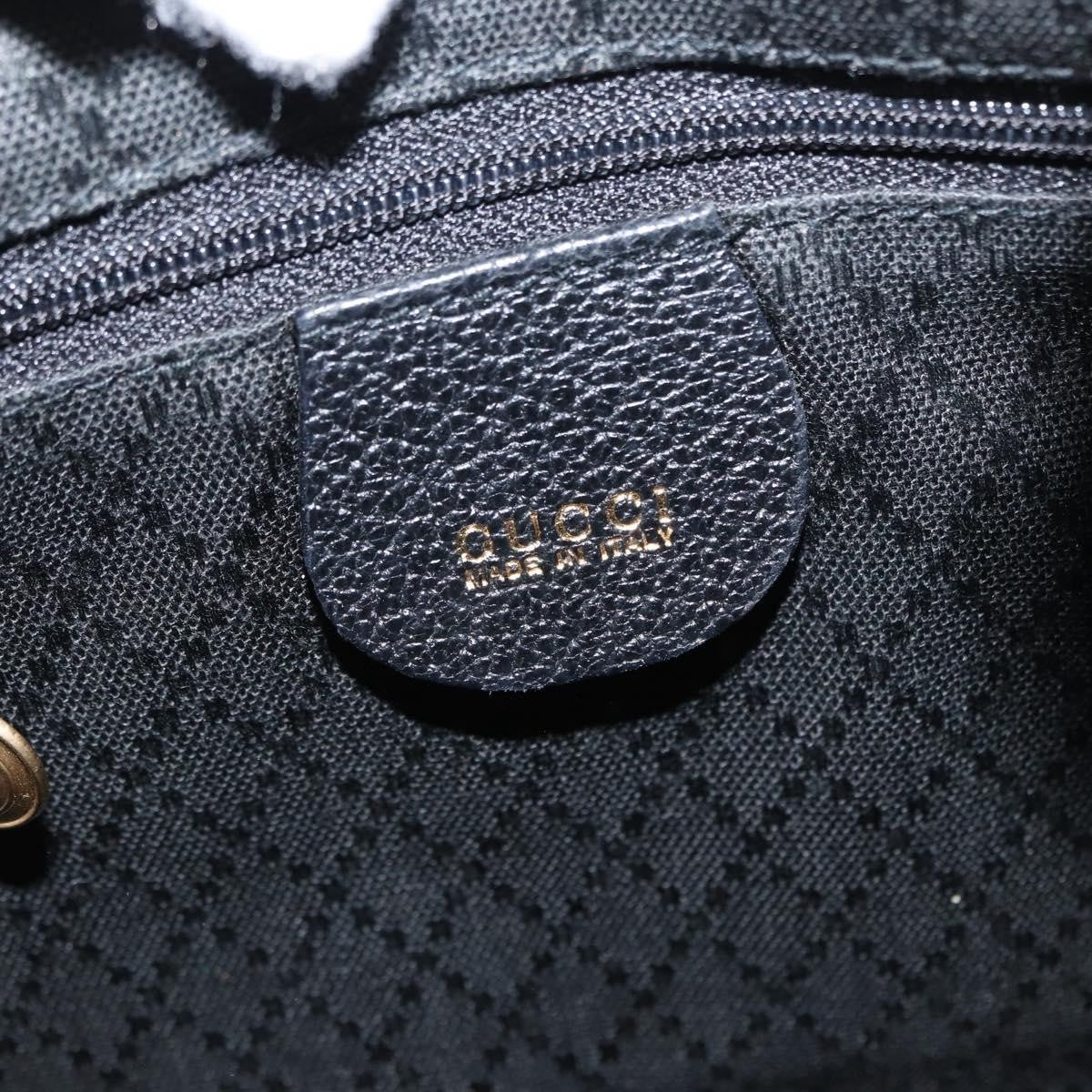 Gucci Vintage Bamboo Backpack Suede, BLACK, SUEDE, Backpack