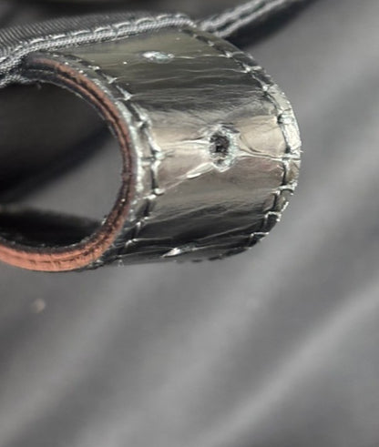 Prada Buckle Messenger Bag Tessuto, BLACK, NYLON, Shoulder bag