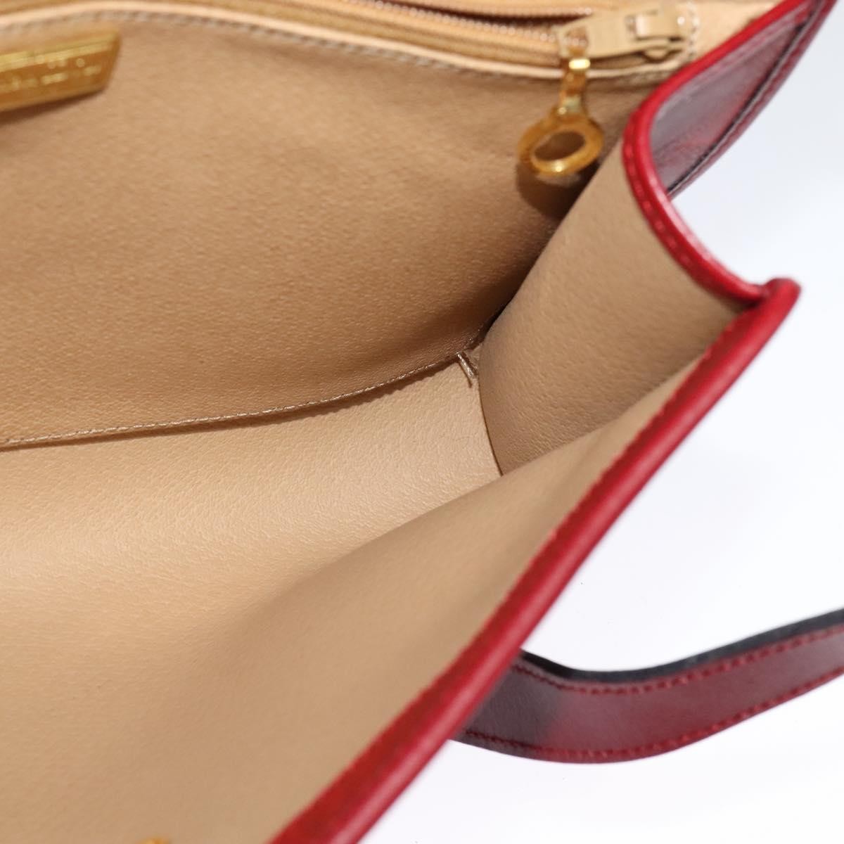 Christian Dior Vintage Trotter Shoulder Bag Canvas, RED, CANVAS, Shoulder bag