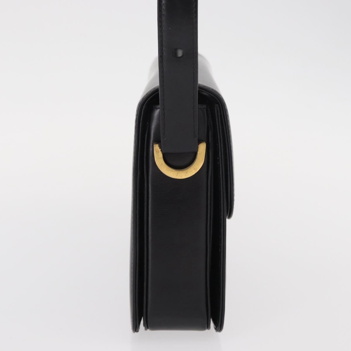 Gucci Vintage Shoulder Bag Leather, BLACK, LEATHER, Shoulder bag