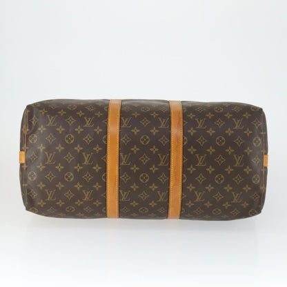 Louis Vuitton Keepall Bandouliere Bag Monogram Canvas, BROWN, CANVAS, Travel bag