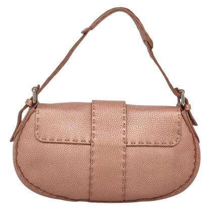 Fendi Vintage Selleria Flap Bag Leather, PINK, LEATHER, Shoulder bag