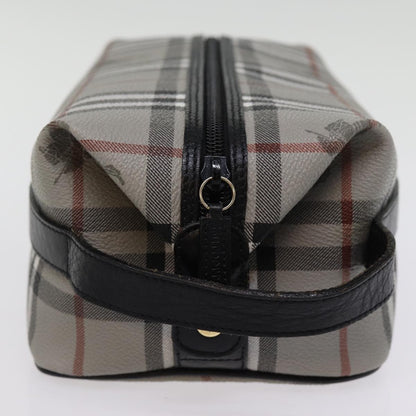 Burberry Nova check Pochette Canvas, GRAY, CANVAS, Clutche & pouche