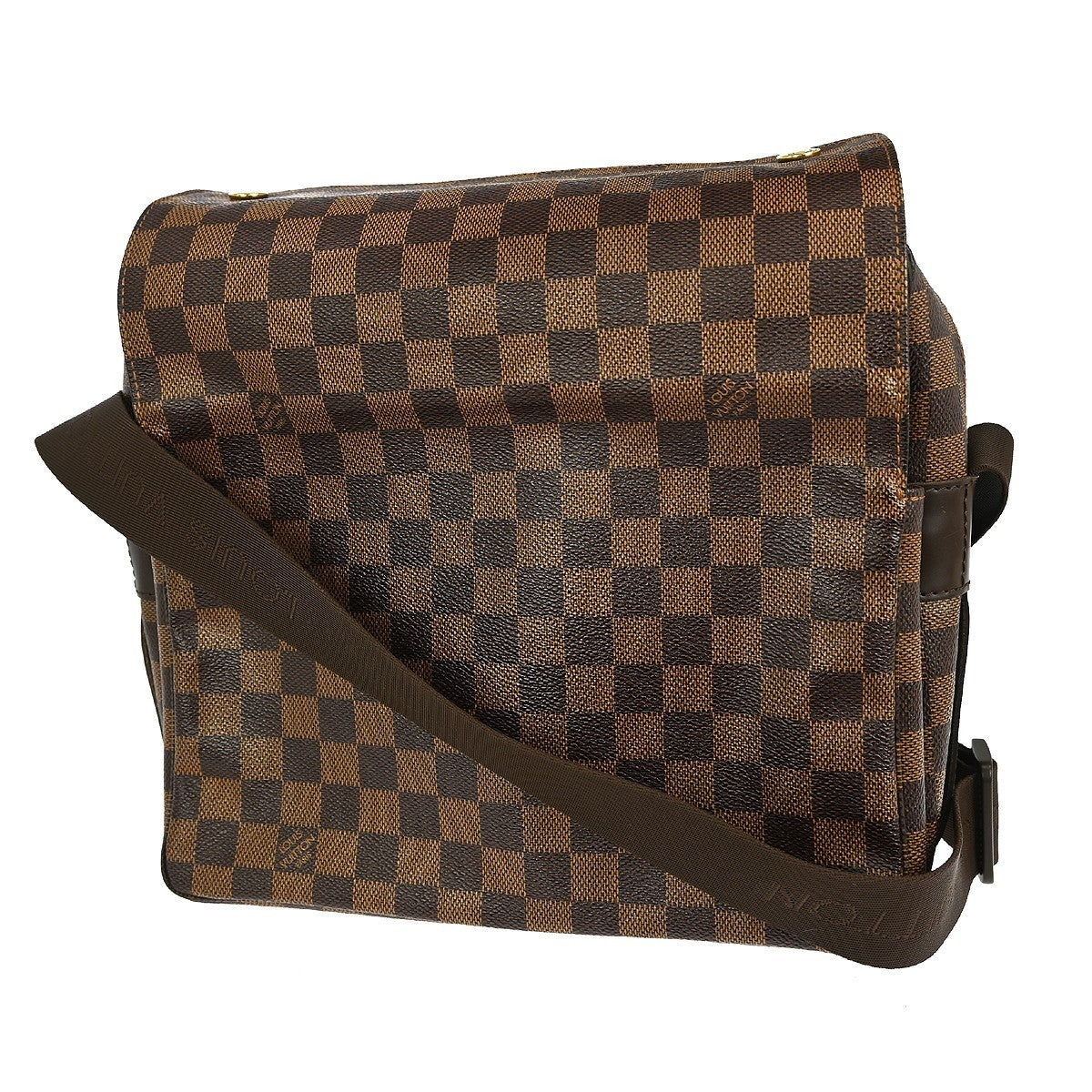 Louis Vuitton Naviglio Handbag Damier, BROWN, CANVAS, Shoulder bag