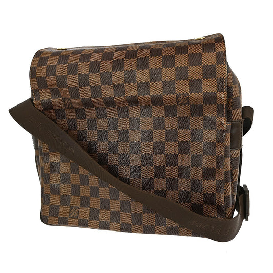 Louis Vuitton Naviglio Handbag Damier, BROWN, CANVAS, Shoulder bag
