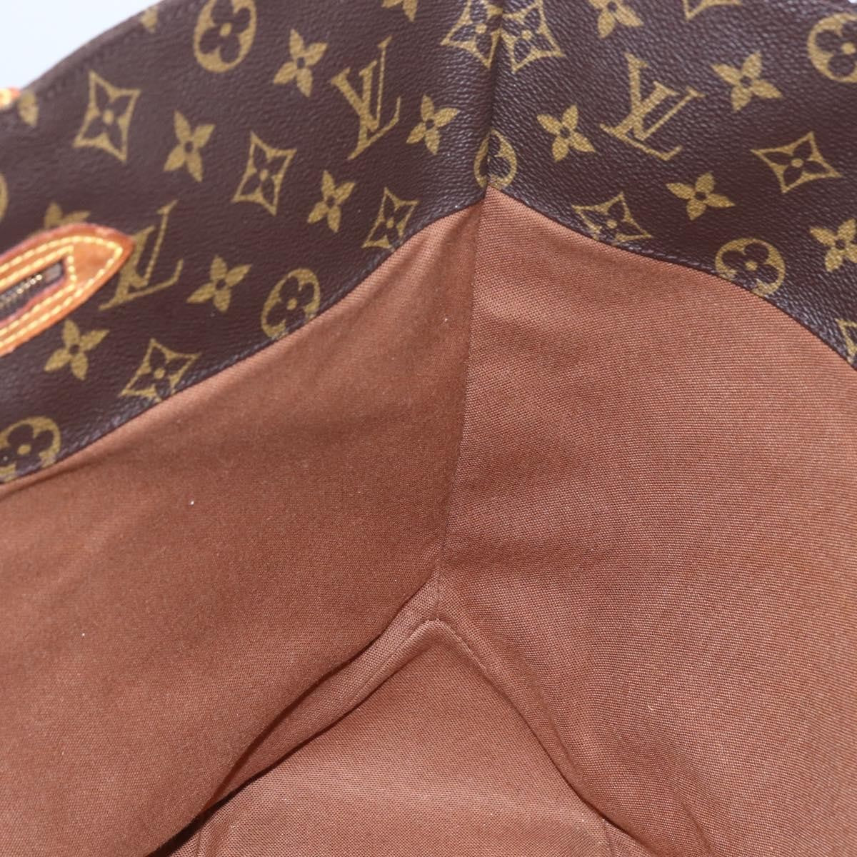 Louis Vuitton Shopping Sac Handbag Monogram Canvas, BROWN, CANVAS, Tote bag