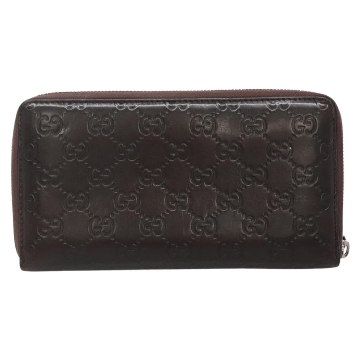 Gucci Guccissima Wallet Motif GG, BROWN, LEATHER, Wallets