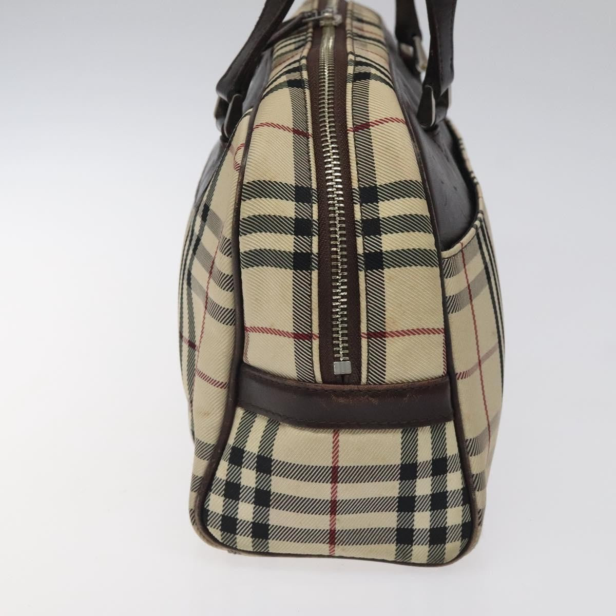 Burberry Nova Check Bowling Bag Canvas, BEIGE, NYLON, Bag