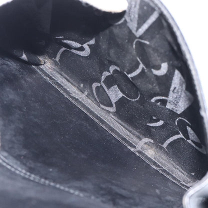 Salvatore Ferragamo Vintage Zip Handbag Leather, BLACK, LEATHER, Handbag