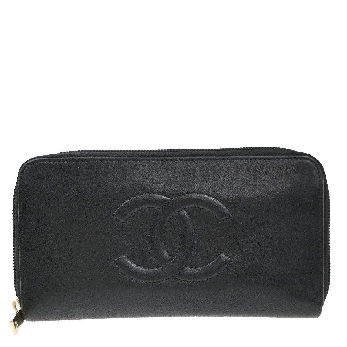 Chanel Timeless CC Zipped Wallet Goatskin, BLACK, LEATHER, Wallets