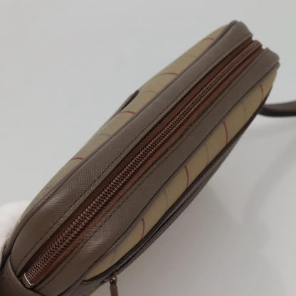 Burberry Nova check Pochette Canvas, BEIGE, CANVAS, Clutche & pouche