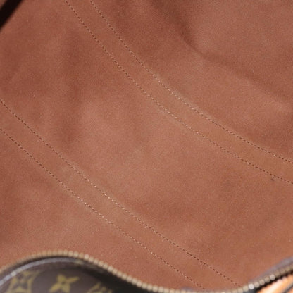 Louis Vuitton Keepall Bag Monogram Canvas, BROWN, CANVAS, Travel bag