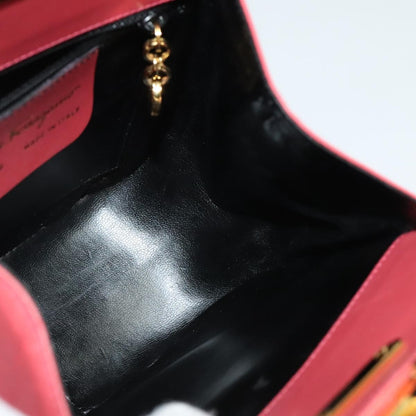 Salvatore Ferragamo Gancini Shoulder Bag Leather, PINK, LEATHER, Shoulder bag