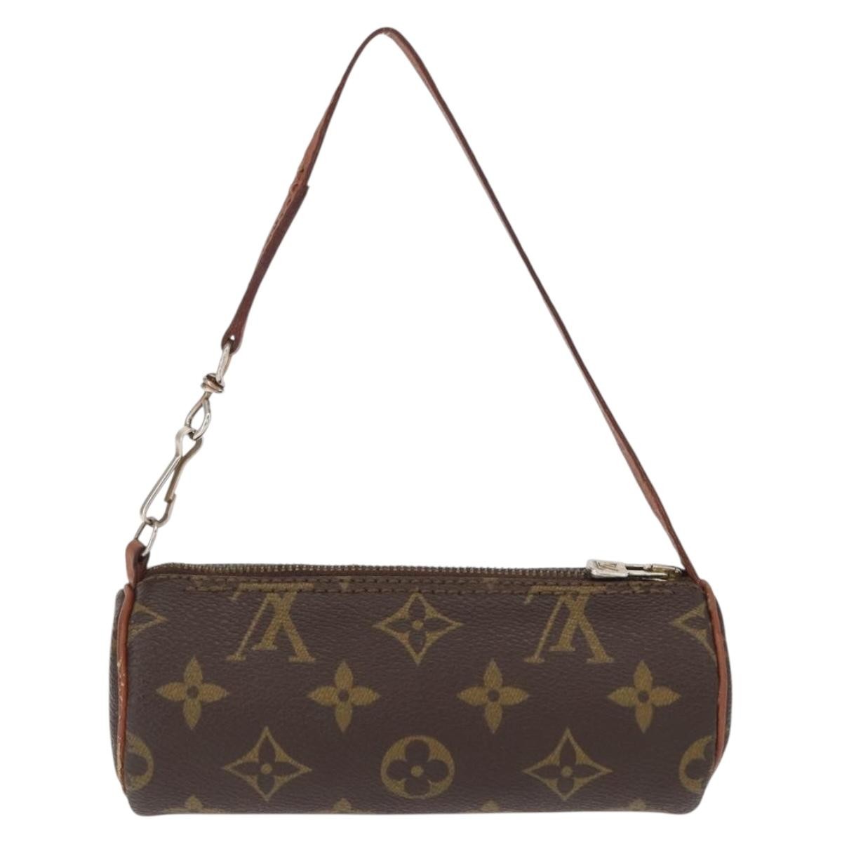 Louis Vuitton Papillon Pochette Monogram Canvas, BROWN, CANVAS, Clutche & pouche