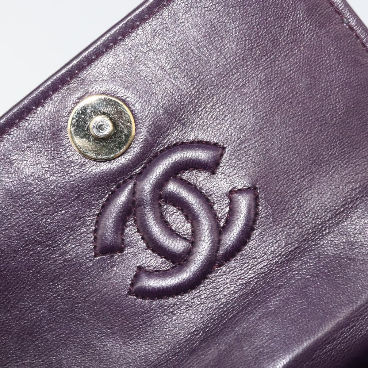 Chanel Wallet on Chain Quilted Velvet, Purple, Velvet, Handbag