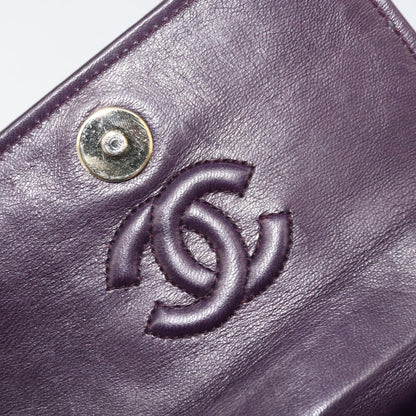 Chanel Wallet on Chain Quilted Velvet, Purple, Velvet, Handbag