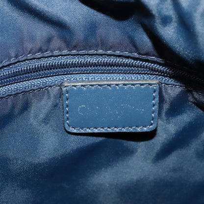 Christian Dior Vintage Zip Shoulder Bag Diorissimo Canvas, NAVY, CANVAS, Shoulder bag