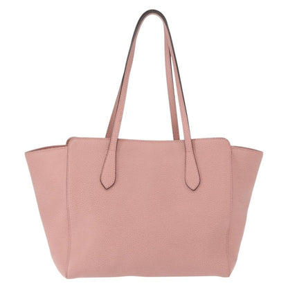 Gucci Swing Tote Leather, PINK, LEATHER, Tote bag