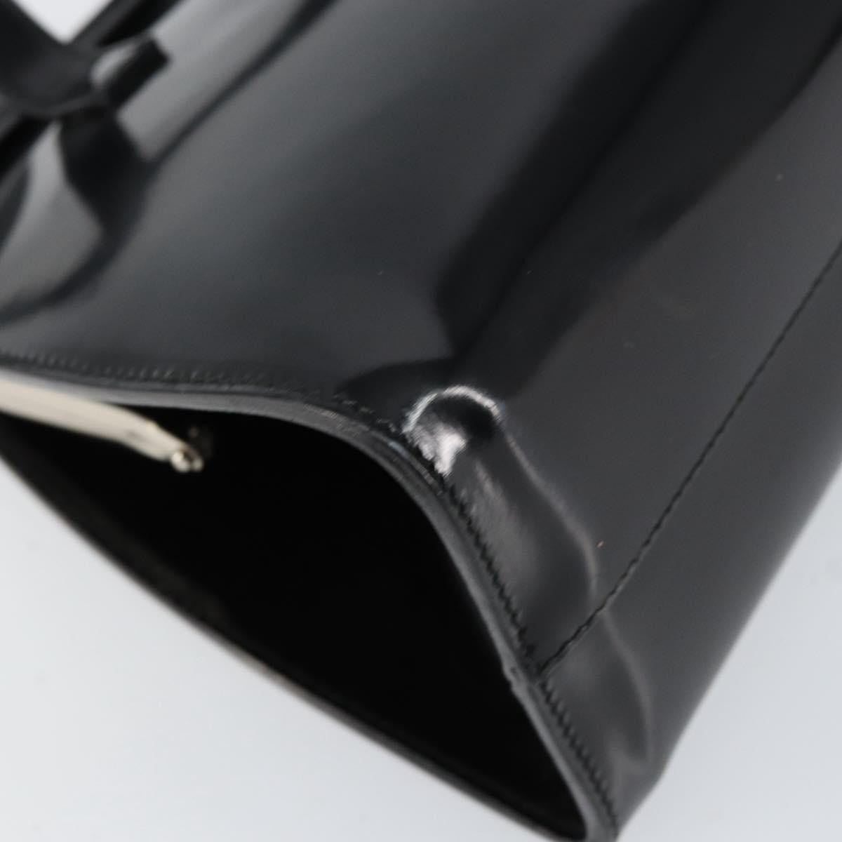 Salvatore Ferragamo Vintage Tote bag Patent Leather, BLACK, PATENT_LEATHER, Tote bag