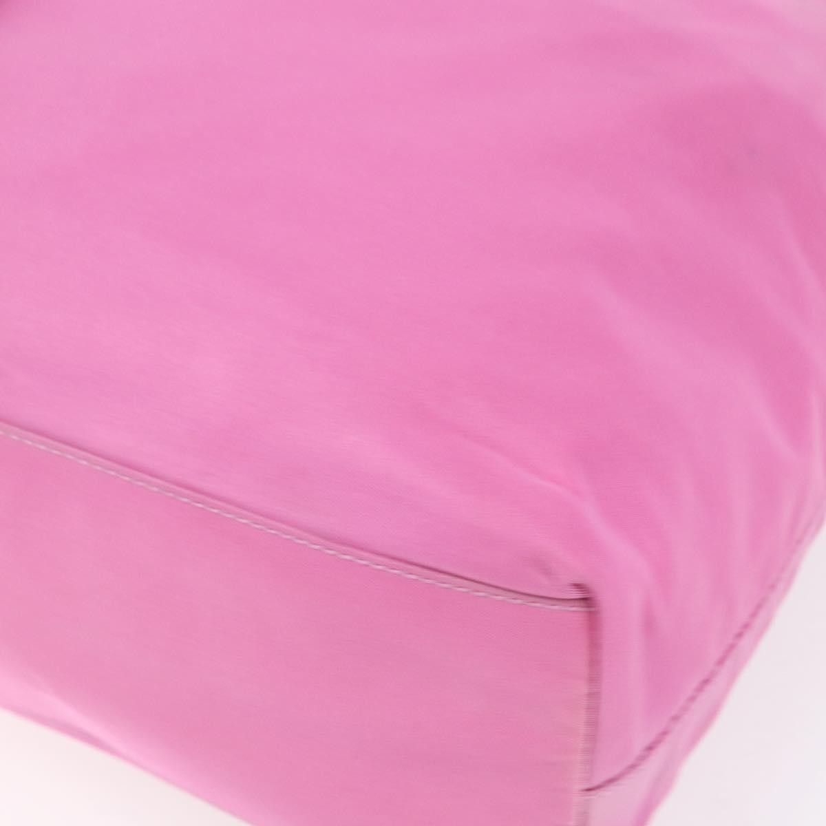 Prada Vintage Zip Tote Tessuto, PINK, NYLON, Tote bag