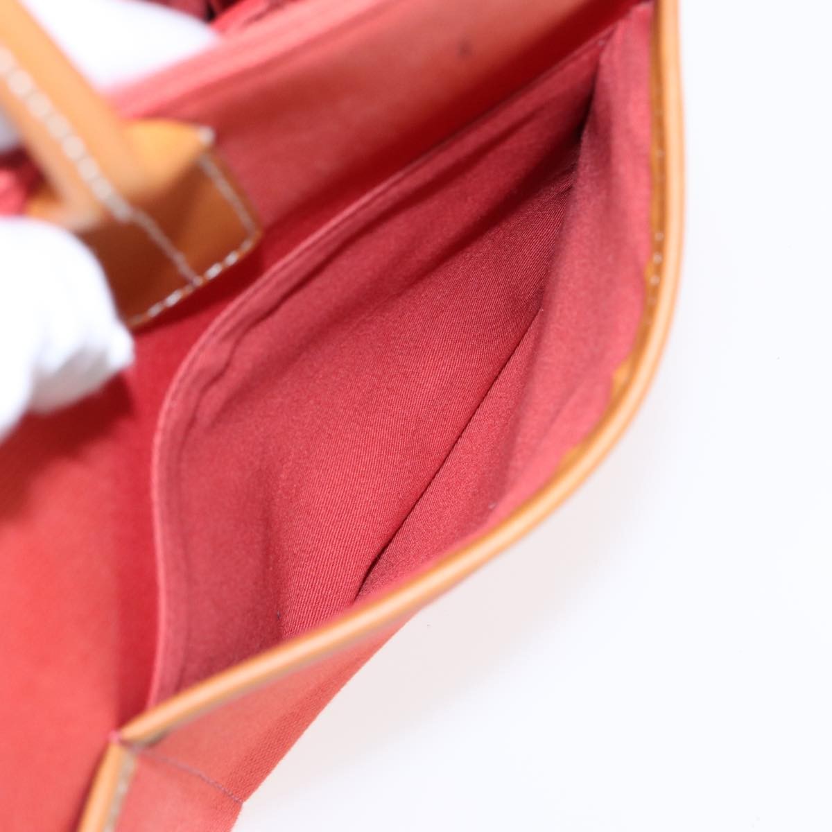 Burberry Nova Check Blue Label Canvas, ORANGE, CANVAS, Handbag