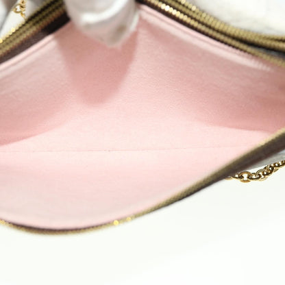 Louis Vuitton Double Zip Pochette Limited Edition Vivienne Xmas Monogram Canvas, BROWN, CANVAS, Clutche & pouche