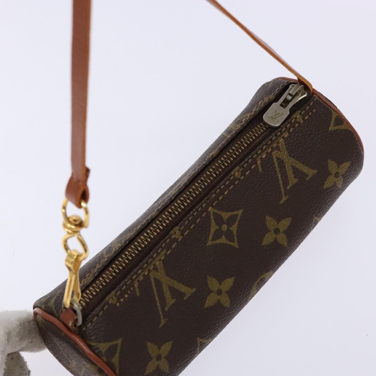 Louis Vuitton Papillon Pochette Monogram Canvas, BROWN, CANVAS, Handbag