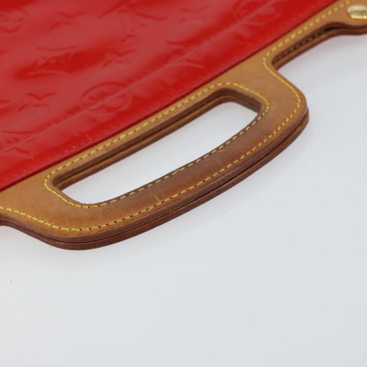 Louis Vuitton Stanton Handbag Monogram Vernis, RED, PATENT_LEATHER, Tote bag