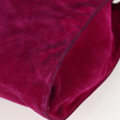 Loewe Anagram Shoulder Bag Suede, PURPLE, SUEDE, Shoulder bag