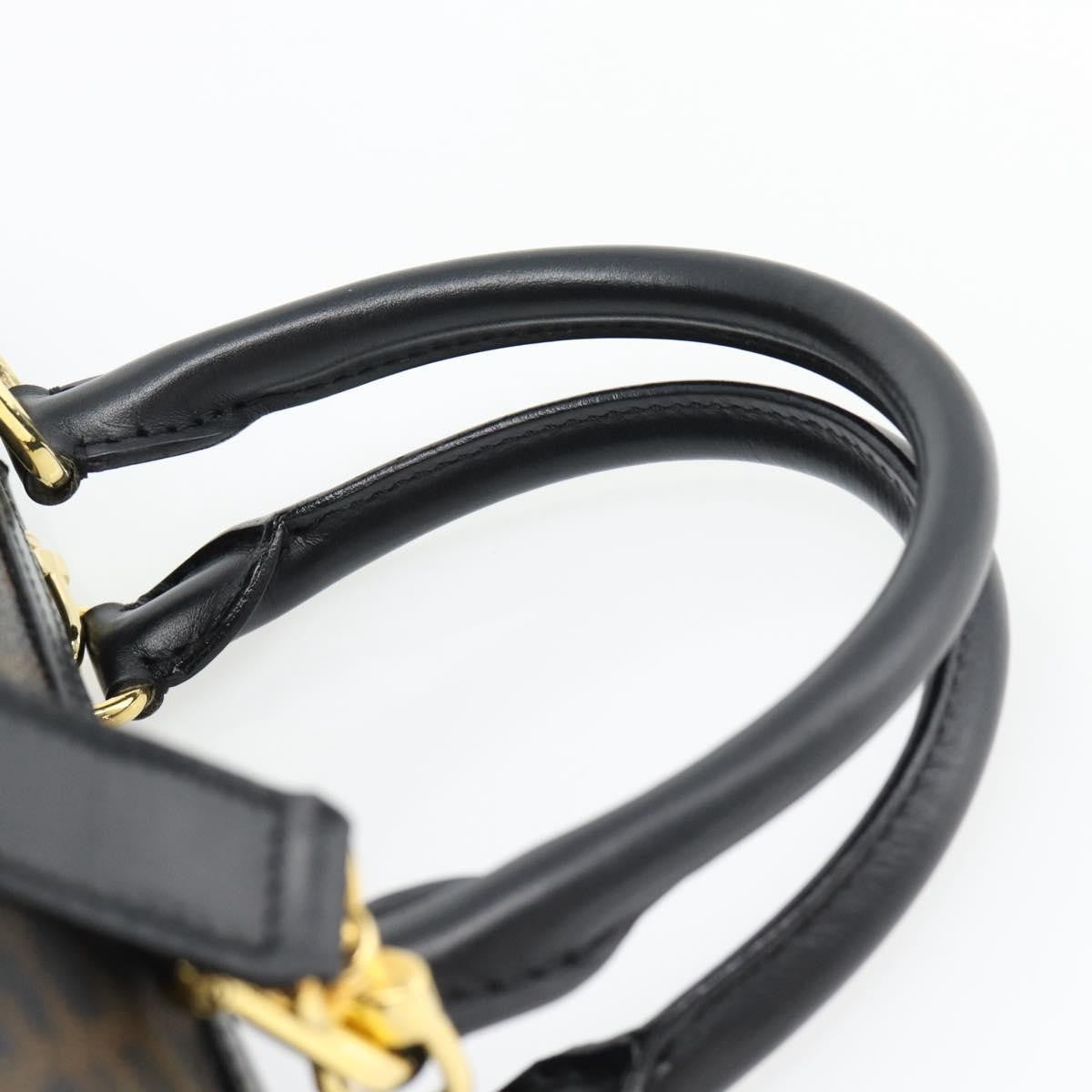Celine Macadam Handbag Macadam with leather, Black, Canvas, Handbag