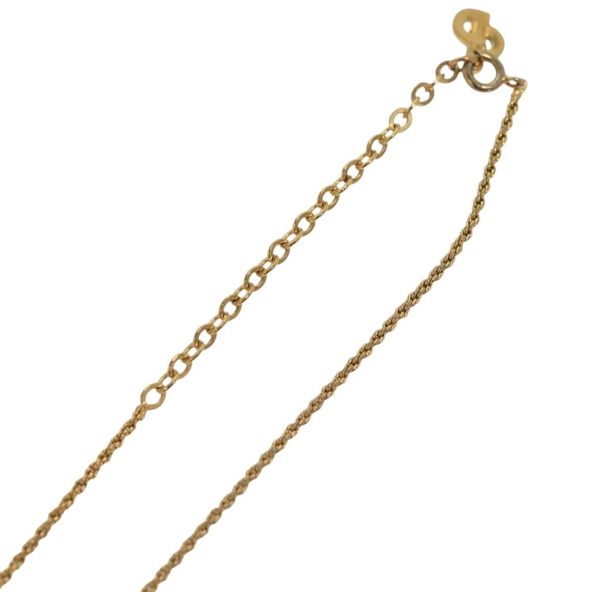 Christian Dior CD Pendant Necklace Gold-plated, GOLD, METAL, Necklace