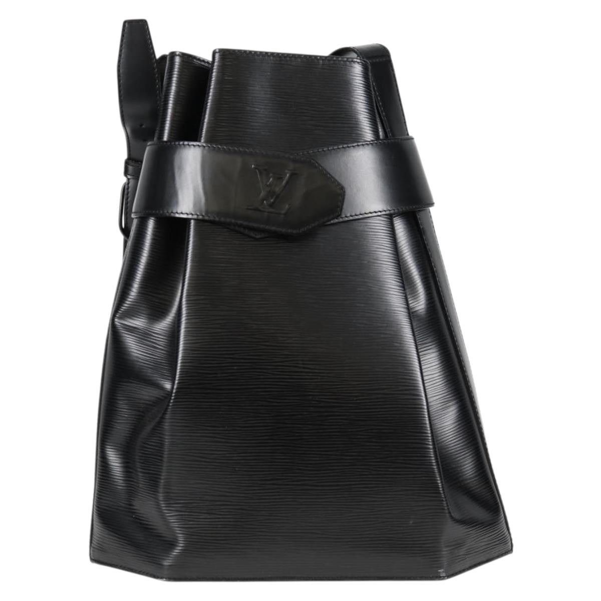 Louis Vuitton Vintage Sac d'Epaule Handbag Epi Leather, BLACK, LEATHER, Shoulder bag