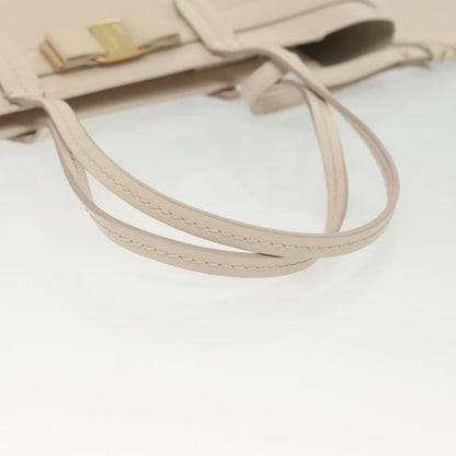 Salvatore Ferragamo Vala tote Leather, BEIGE, LEATHER, Tote bag